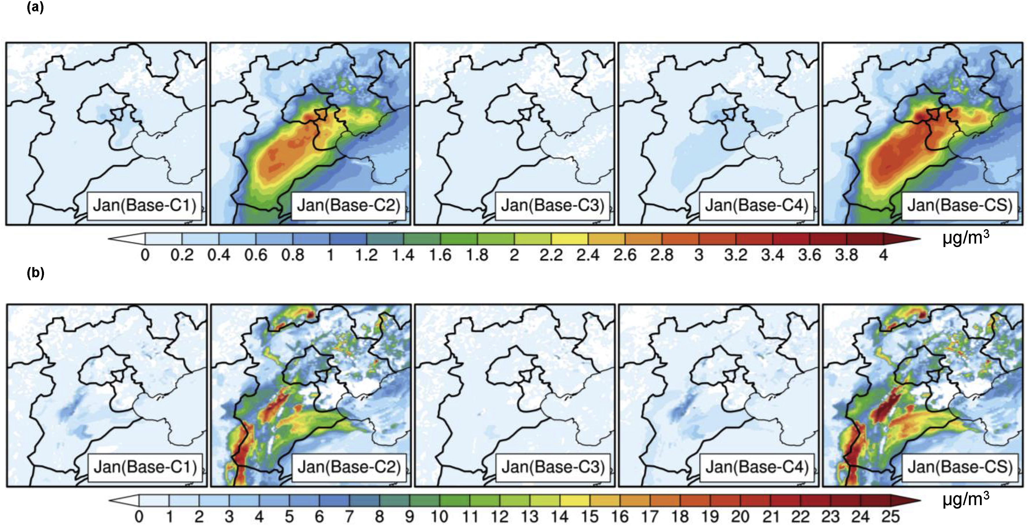 A WRF-Chem model-based future vehicle emission control policy simulation and assessment for the Beijing-Tianjin-Hebei region, China paper illustration